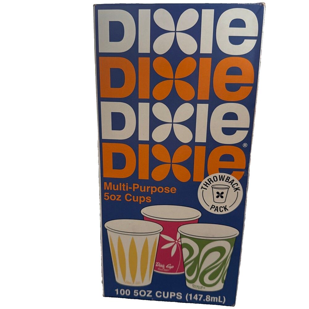 Dixie 2019 Throwback Pack Multi-purpose Disposable 5 Oz Cup NEW Box 100 Count